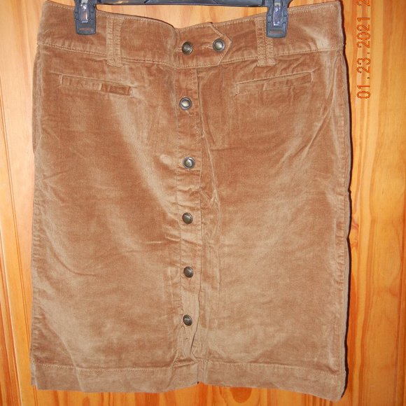 Casual Office Church Date  Corduroy Skirt sz 14 (wsk38) - Picture 13 of 14